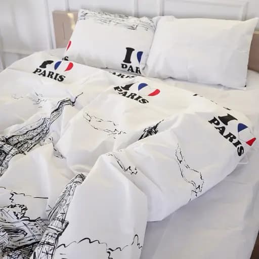 Простирадло MirSon Бязь 17-4743 Paris 150х220 см біле (2200008929763) - фото 2