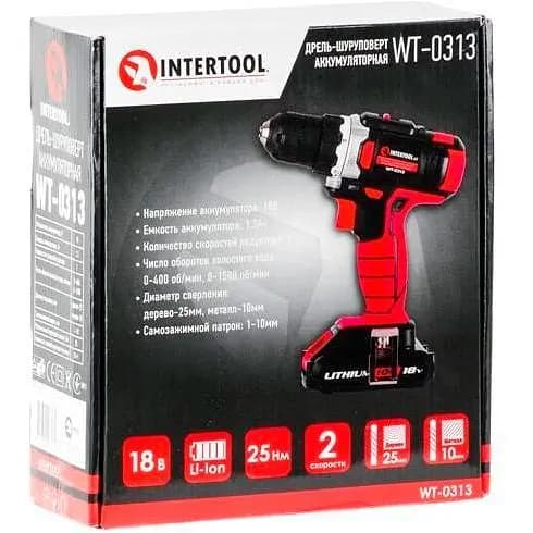 Дриль-шуруповерт Intertool WT-0313 [89138] - фото 8