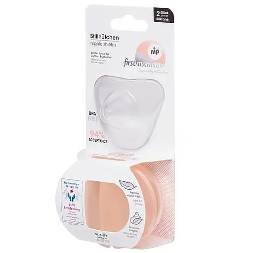 Накладки силіконові для грудей Nip (Ніп) Перші моменти, 2 шт., розмір L (37602) - фото 1