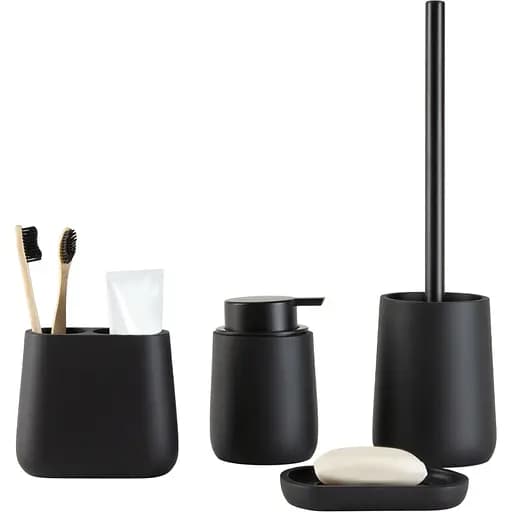 Набор аксессуаров для ванной комнаты My Home MVM-13 черный (MVM-MH-13 BLACK) - фото 1