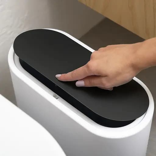 Набор аксессуаров для ванной комнаты МВМ My Home MVM-28 белый с черным (MVM-MH-28 WHITE/BLACK) - фото 6