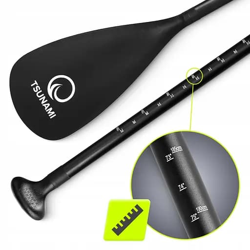 Весло для SUP доски TSUNAMI 2 в 1 160-225 см регулируемое, сложное Black (P-5907739316431) - фото 5