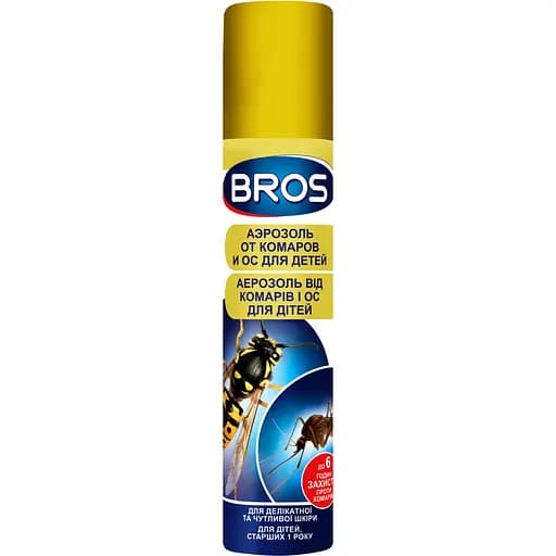 Аерозоль від комарів та ос Bros для дітей 90 мл - фото 1