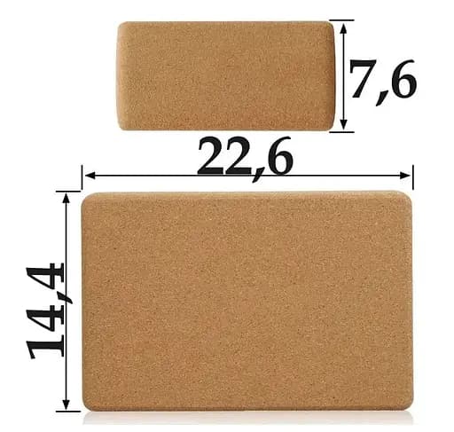 Блок для йоги PowerPlay PP_4006 из коркового дерева Cork Yoga Block (PP_4006_Cork) - фото 5