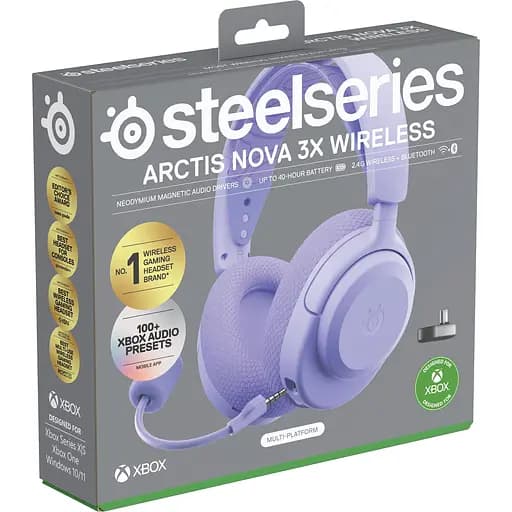 Ігрові навушники SteelSeries Arctis Nova 3X Wireless for Xbox Lavender (61693) [143300] - фото 6