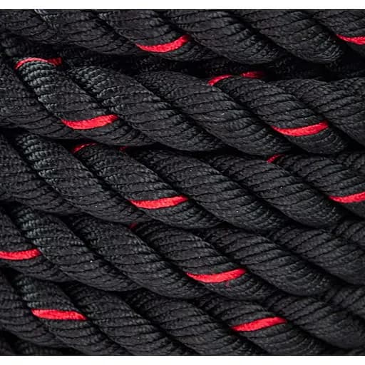 Канат тренировочный 4FIZJO Battle Rope 9 м для кроссфита Black (P-5907739312242) - фото 4