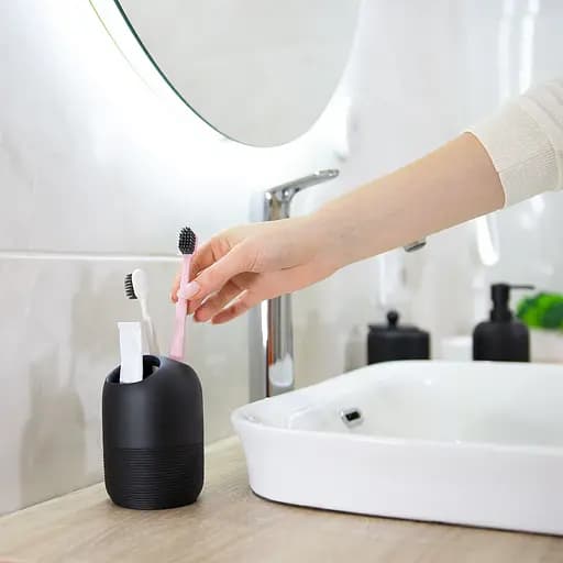 Набор аксессуаров для ванной комнаты МВМ My Home MVM-18: BA-01, BA-03, BA-04, BA-06, черный (MVM-MH-18 BLACK) - фото 6