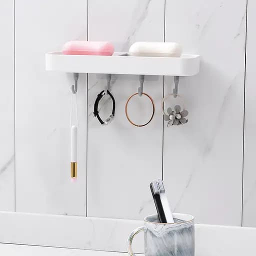 Набор аксессуаров для ванной комнаты My Home MVM-11 белый с серым (MVM-MH-11 WHITE/GRAY) - фото 6