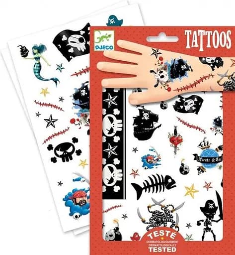 Набір наклейок на тіло Djeco Пірати (DJ09584) - фото 1