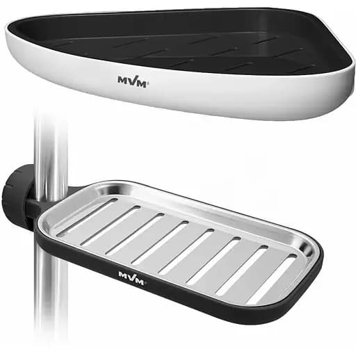 Набор аксессуаров для ванной комнаты My Home MVM-09 белый с черным (MVM-MH-09 WHITE/BLACK) - фото 1