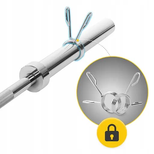 Гриф для штанги прямой олимпийский 4FIZJO 220 см 50 мм (P-5905973401197) - фото 7