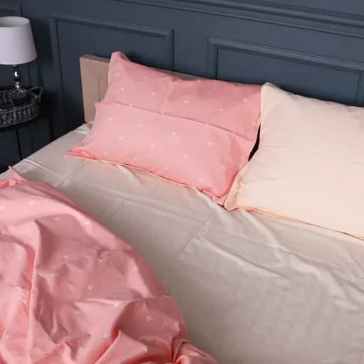 Наволочка MirSon Сатин 22-1398 Garden Blooms 70х70 см рожево-пудрова (2200010565966) - фото 3