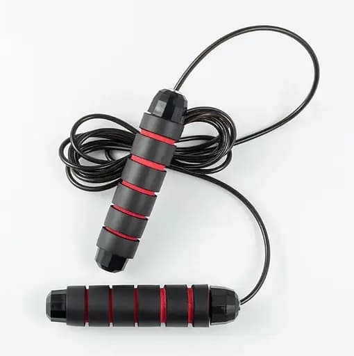 Скакалка скоростная PowerPlay 4210 Power Weighted Jump Rope Черная 2,7 м (PP_4210_Black/Red) - фото 5