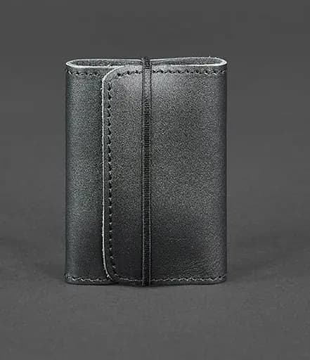 Кожаный кард-кейс 1.1 черный - фото 1