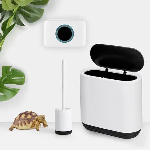 Набор аксессуаров для ванной комнаты МВМ My Home MVM-28 белый с черным (MVM-MH-28 WHITE/BLACK) - фото 4