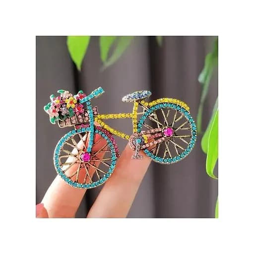 Брошь Велосипед брошь-булавка - фото 3
