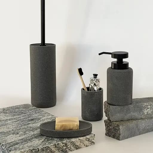 Комплект аксессуаров для санузла МВМ My Home London серый (MVM-MH-44 GRAY) - фото 9