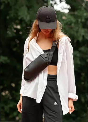 Жіноча сумка-бананка Sambag HOLSTER MSH Чорна 36 х 14 х 4 см (87113001) - фото 2