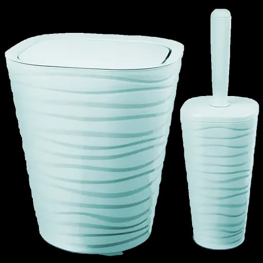 Набор для ванной комнаты Planet Welle, 2 предмета, серо-голубой (UP171*) - фото 1