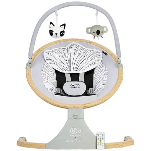 Заколисуючий центр Kinderkraft LUMI Wooden Grey - фото 5