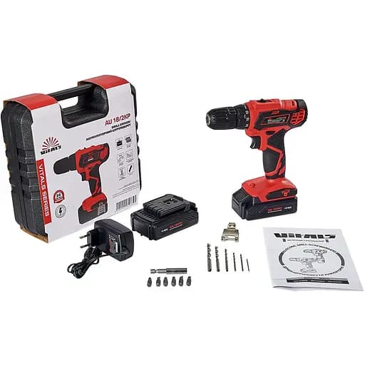 Дриль-шурупокрут Vitals AU 18/2KP акумуляторний (181685) - фото 9