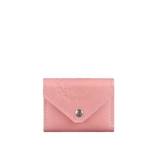 Женский кожаный кард-кейс 3.0 (гармошка) Розовый с мандалой - фото 6