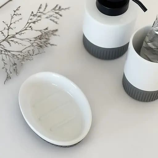 Комплект аксессуаров для санузла МВМ My Home Stockholm бело-серый (MVM-MH-45 WHITE/GRAY) - фото 6