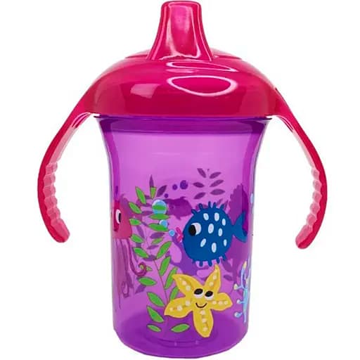 Бутылочка пластиковая Mega Zayka Океан с ручками 250 мл MGZ-0323 (Violet) - фото 1