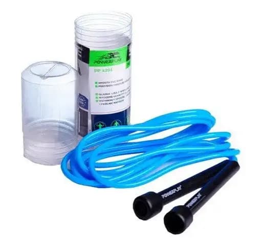 Скакалка PowerPlay 4201 Basic Jump Rope Синяя 2,8 м (PP_4201_Blue) - фото 4