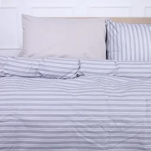 Простирадло MirSon Ranforce Elite 17-4775 Amiens 220x240 см сіре (2200008964221) - фото 4