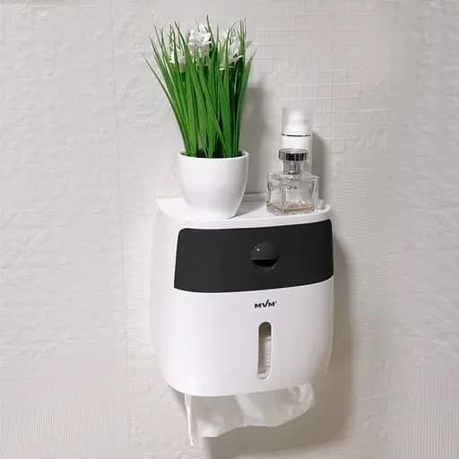 Набор аксессуаров для ванной комнаты My Home MVM-02 белый с черным (MVM-MH-02 WHITE/BLACK) - фото 2