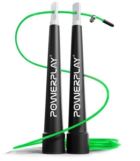 Скакалка скоростная PowerPlay 4202 Ultra Speed ​​Rope Зеленая 2,9 м (PP_4202_Green) - фото 1