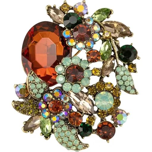 Брошь Цветок янтарь (84946885) - фото 1