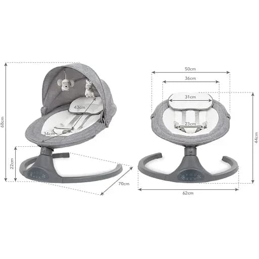 Заколисуючий центр Kidwell Luxi Dark Melange - фото 2