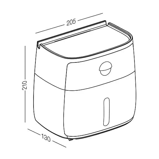 Держатель для туалетной бумаги МВМ My Home BP-16, клейкий, белый с серым (BP-16 WHITE/GRAY) - фото 3