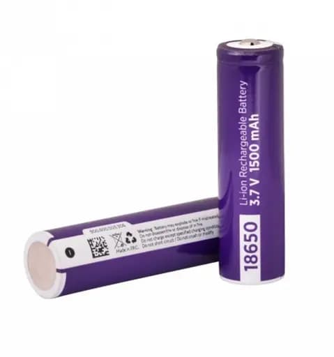 Аккумулятор Li-Ion PX 18650, 1500mAh, 3.7V, VIOLET - фото 1