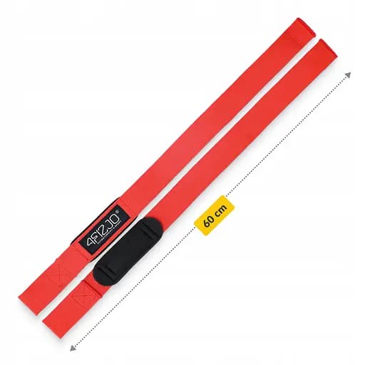 Лямки для становой тяги 4FIZJO Deadlift Straps Red (P-5905973402286) - фото 7