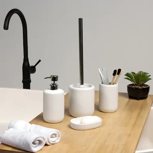 Набор аксессуаров для ванной комнаты МВМ My Home MVM-24 белый (MVM-MH-23 WHITE) - фото 3