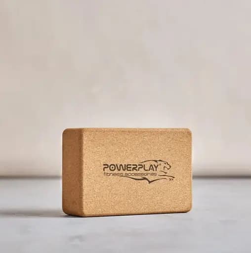 Блок для йоги PowerPlay PP_4006 из коркового дерева Cork Yoga Block (PP_4006_Cork) - фото 4