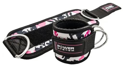 Манжета на лодыжку Power System PS-3470 Ankle Strap Camo Pink/Black (PS_3470_Pink/Black) - фото 1