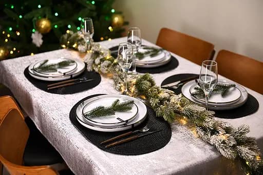 Скатертина Ardesto Shine 120х140см, 100% поліестер, сріблястий (ART07SS) - фото 8