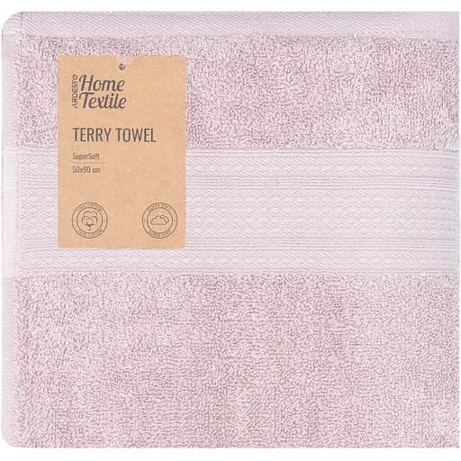 Полотенце махровое Ardesto SuperSoft 50х90 см 100% хлопок розовое (ART2250SCP)  - фото 1