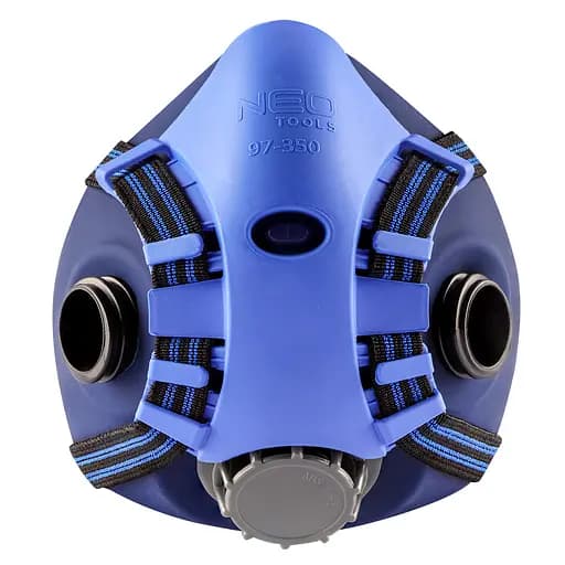 Силиконовая полумаска Neo Tools на два фильтрующих патрона (без фильтрующих патронов) 97-350 - фото 3