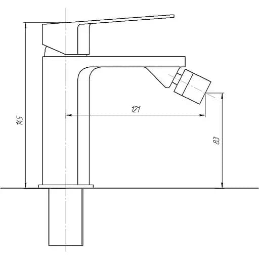 Смеситель для биде TOPAZ ODISS TO 18601-H52-BL - фото 4