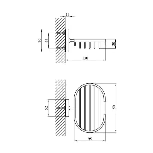 Мыльница Kroner KRM Elbe - ACC2902-2 (CV022851) - фото 3