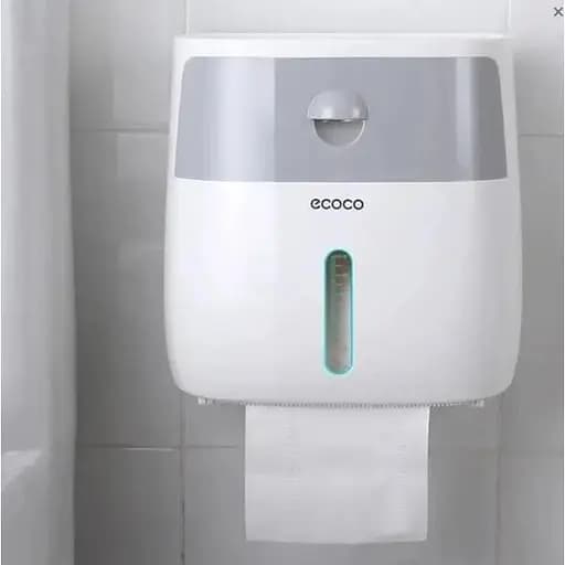 Держатель для туалетной бумаги и полотенец Ecoco с ящиком и подставкой для телефона - фото 1