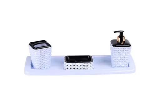 Набор Violet House Роттанг White для ванной комнаты с зеркалом, белый (0543 Роттанг WHITE) - фото 2