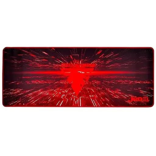Ігрова поверхня Jedel MP-07 геймерський килимок для мишки для ПК/ноутбука 70x30 см чорний/червоний - фото 1