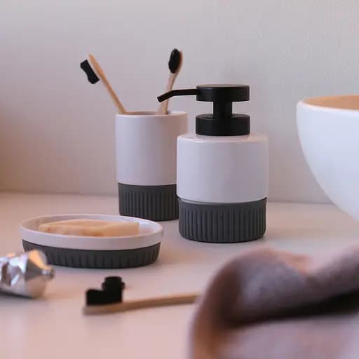 Комплект аксессуаров для санузла МВМ My Home Stockholm бело-серый (MVM-MH-45 WHITE/GRAY) - фото 10