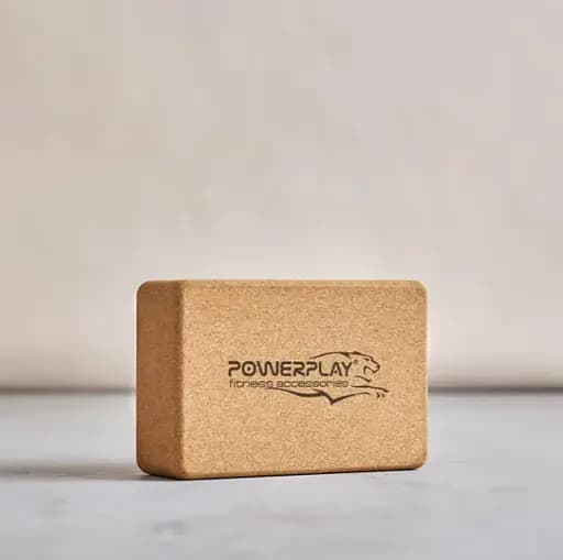 Блоки для йоги PowerPlay PP_4006 из пробкового дерева 2 шт Cork Yoga Block + резинка 7.5 кг (PP_4006_Cork_2in) - фото 6